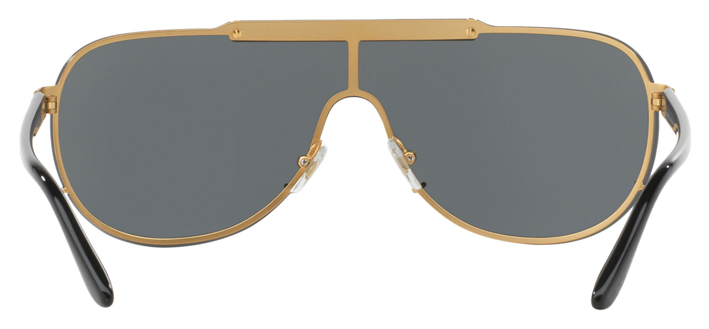 Versace VE2140 Sunglasses Black & Gold / Grey Tortoise+Black