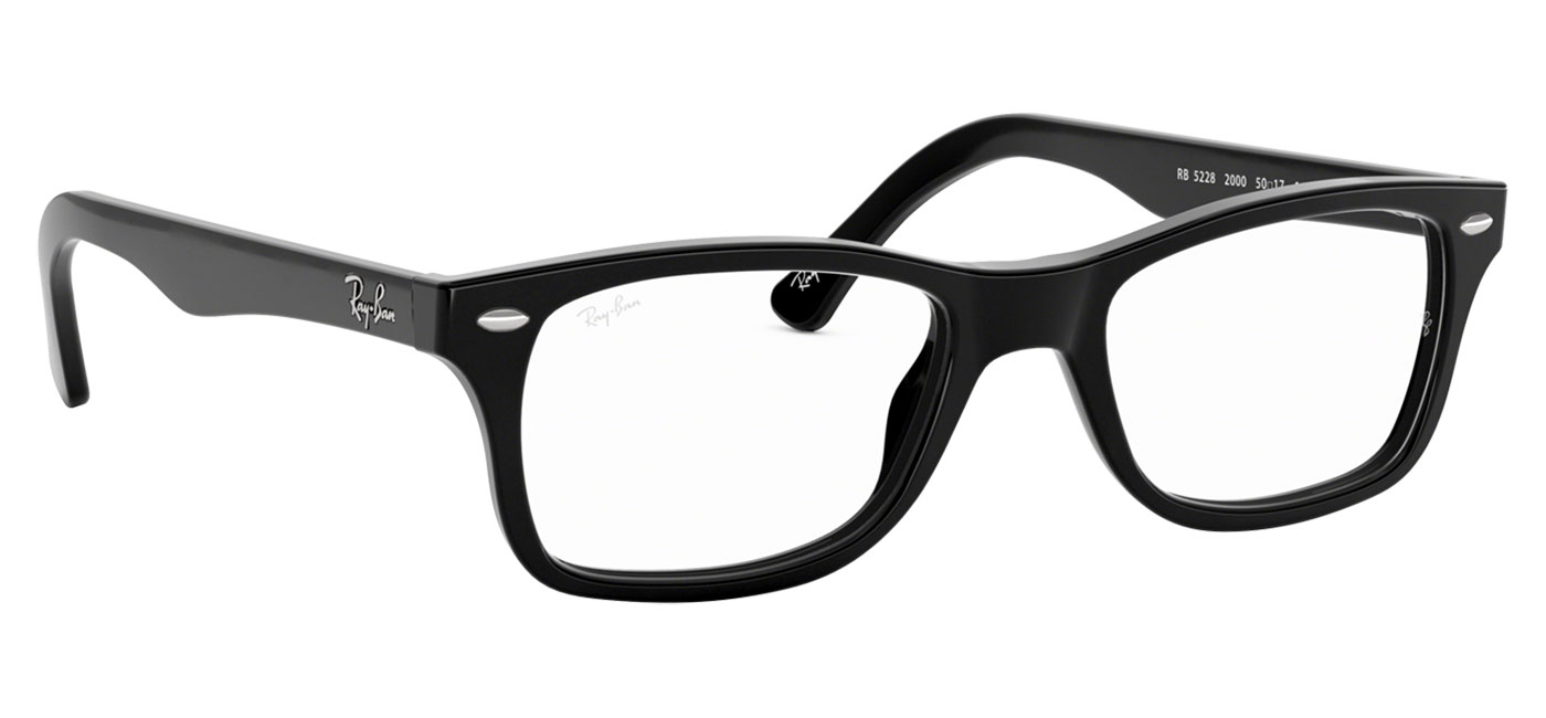 Ray-Ban RX5228 Glasses - Black - Tortoise+Black