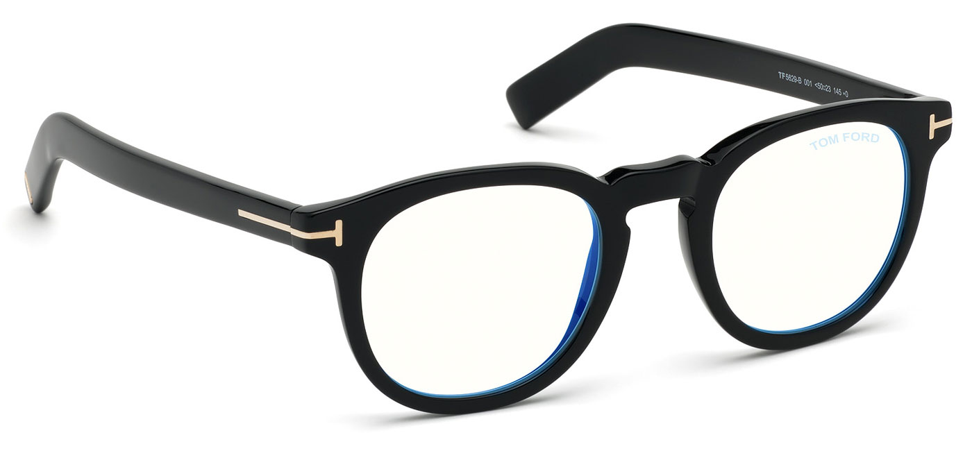 Tom Ford FT5629-B Glasses - Shiny Black - Tortoise+Black