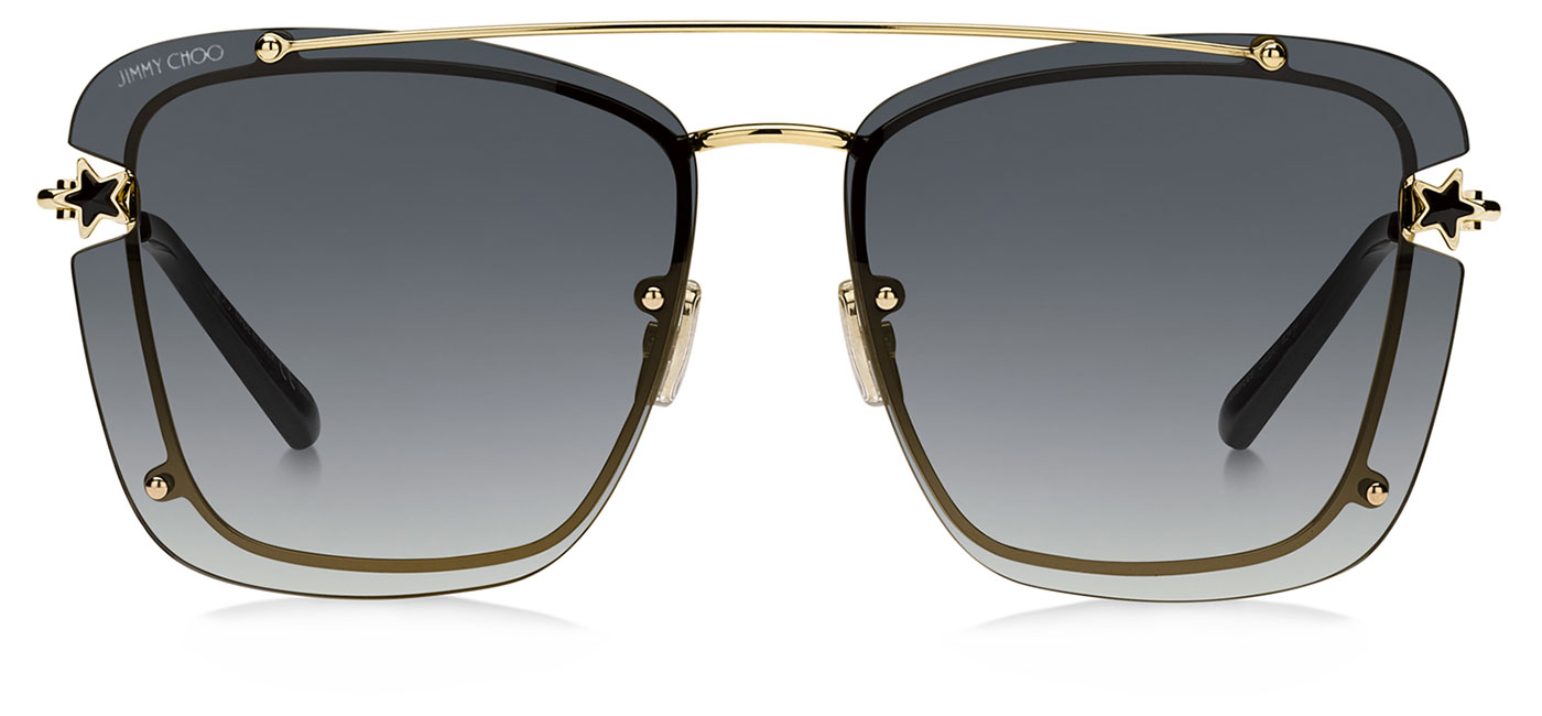 Jimmy Choo Ambra Sunglasses Gold / Dark Grey Gradient Tortoise+Black