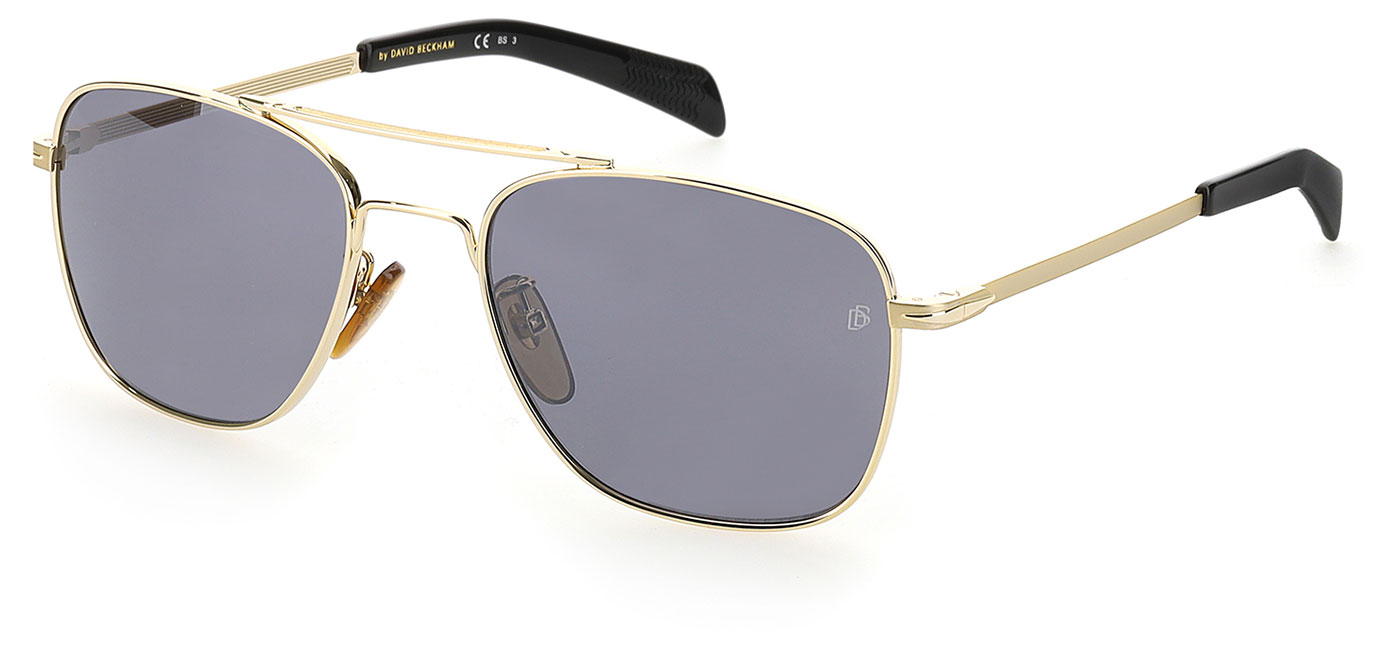 David Beckham DB7019/S Sunglasses - Gold / Silver Mirror - Tortoise+Black
