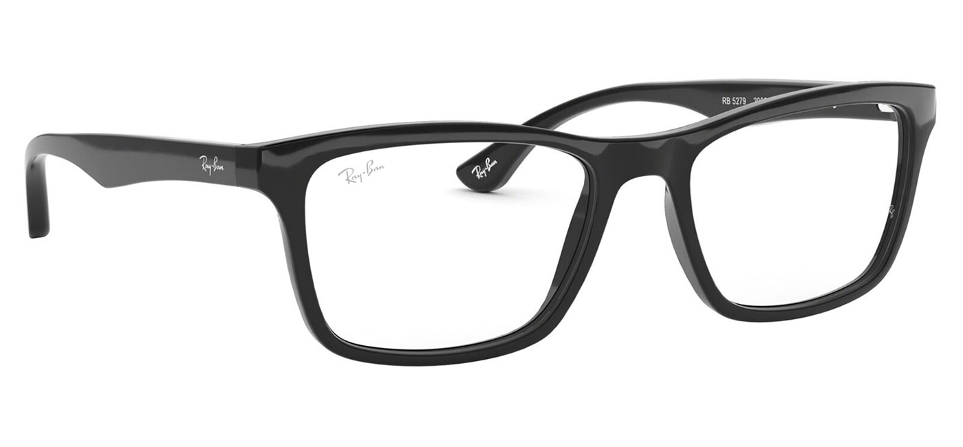 Ray-Ban RX5279 Glasses - Shiny Black - Tortoise+Black