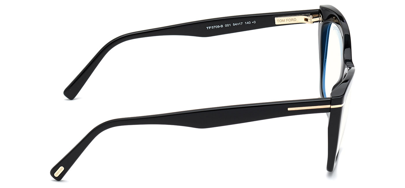Tom Ford FT5709-B Glasses - Shiny Black - Tortoise+Black