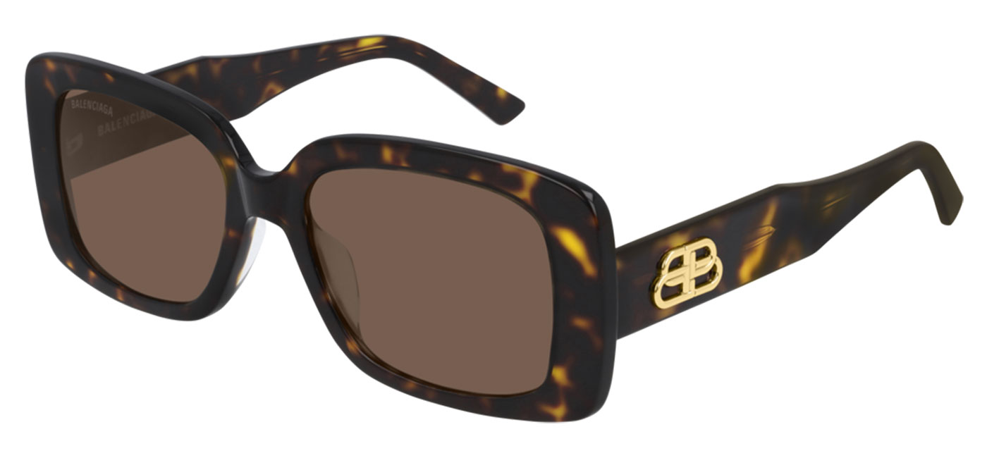 Balenciaga BB0048S Prescription Sunglasses - Havana / Brown - Tortoise