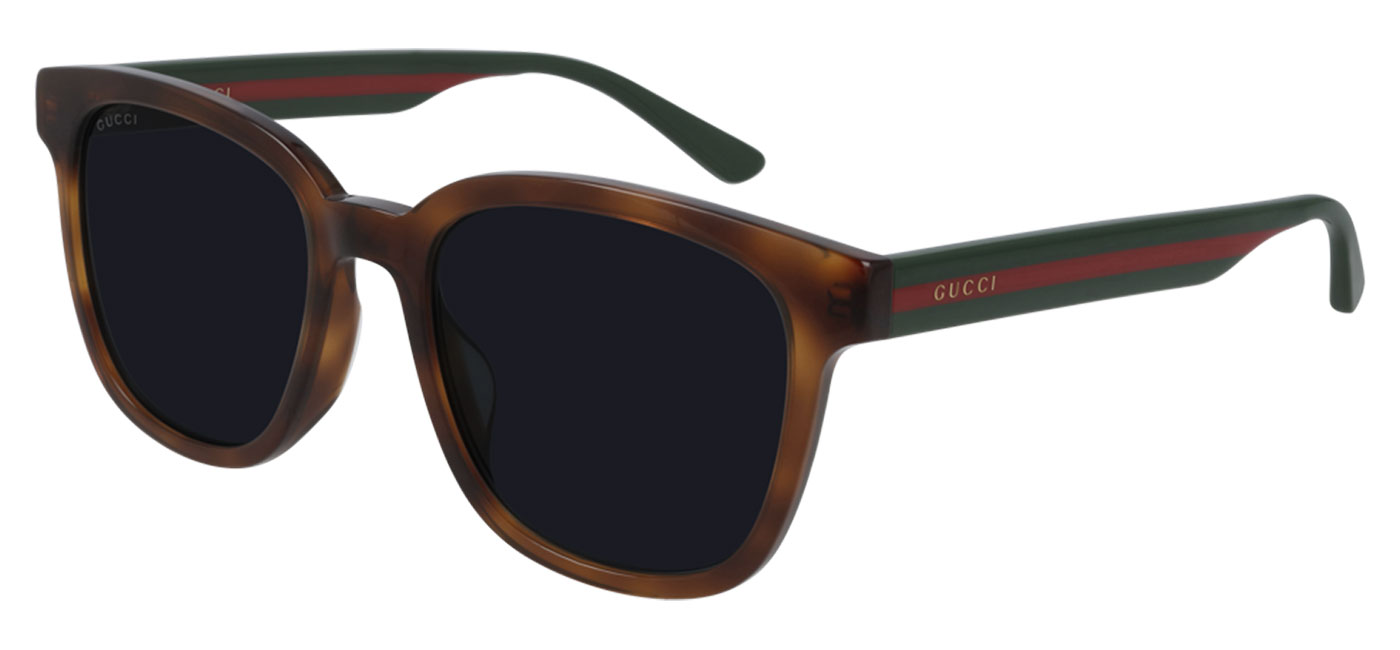 Gucci GG0848SK Prescription Sunglasses - Havana / Grey - Tortoise+Black