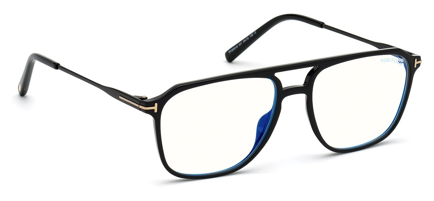 Tom Ford FT5665-B Glasses - Shiny Black - Tortoise+Black