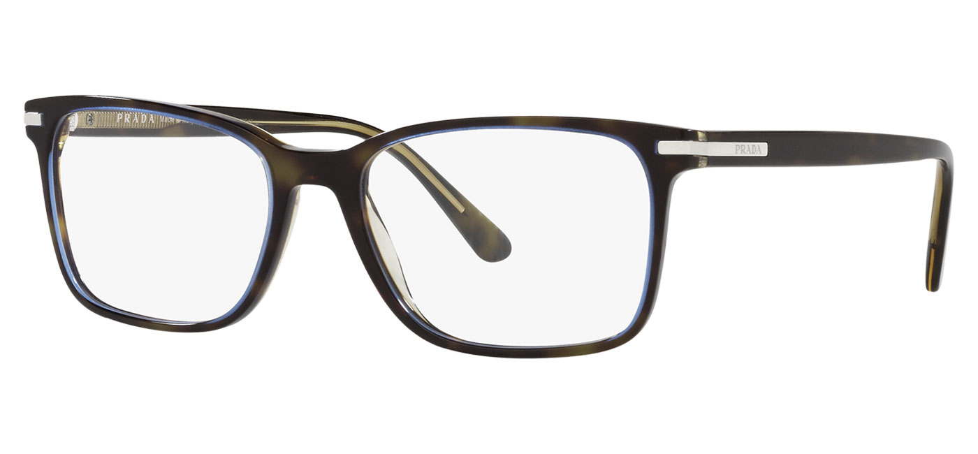 Prada PR14WV Glasses - Moro Turquoise Tortoise - Tortoise+Black