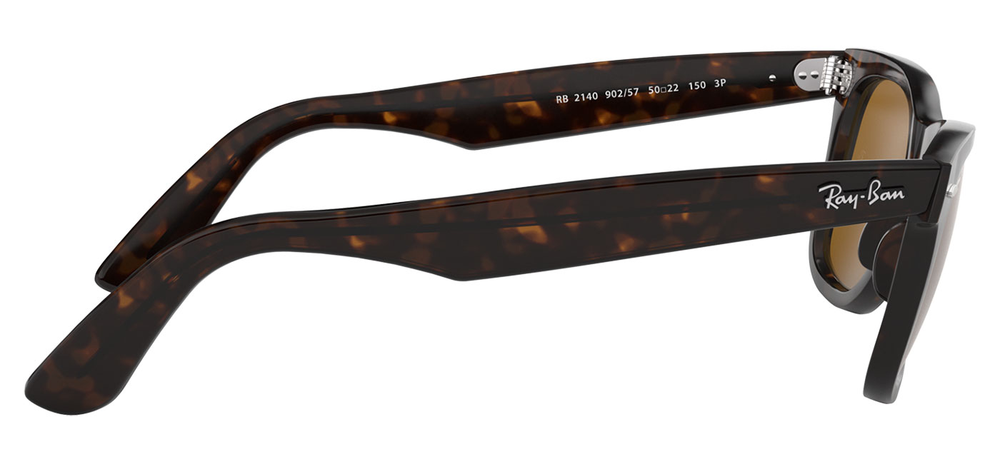 Ray-Ban RB2140 Original Wayfarer Sunglasses - Havana / Brown Polarised -  Tortoise+Black