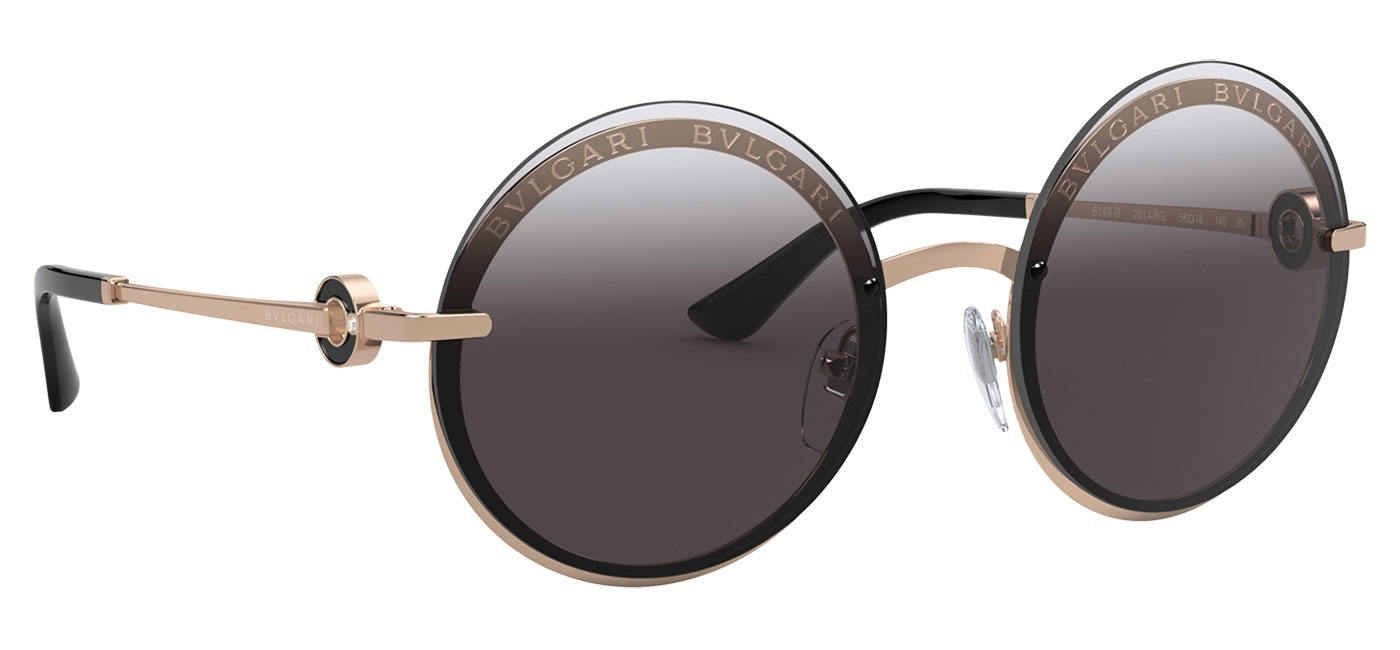 Bvlgari BV6149B Sunglasses – Pink Gold / Grey Gradient 3