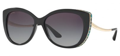 Bvlgari BV8178 Prescription Sunglasses - Black / Grey Gradient