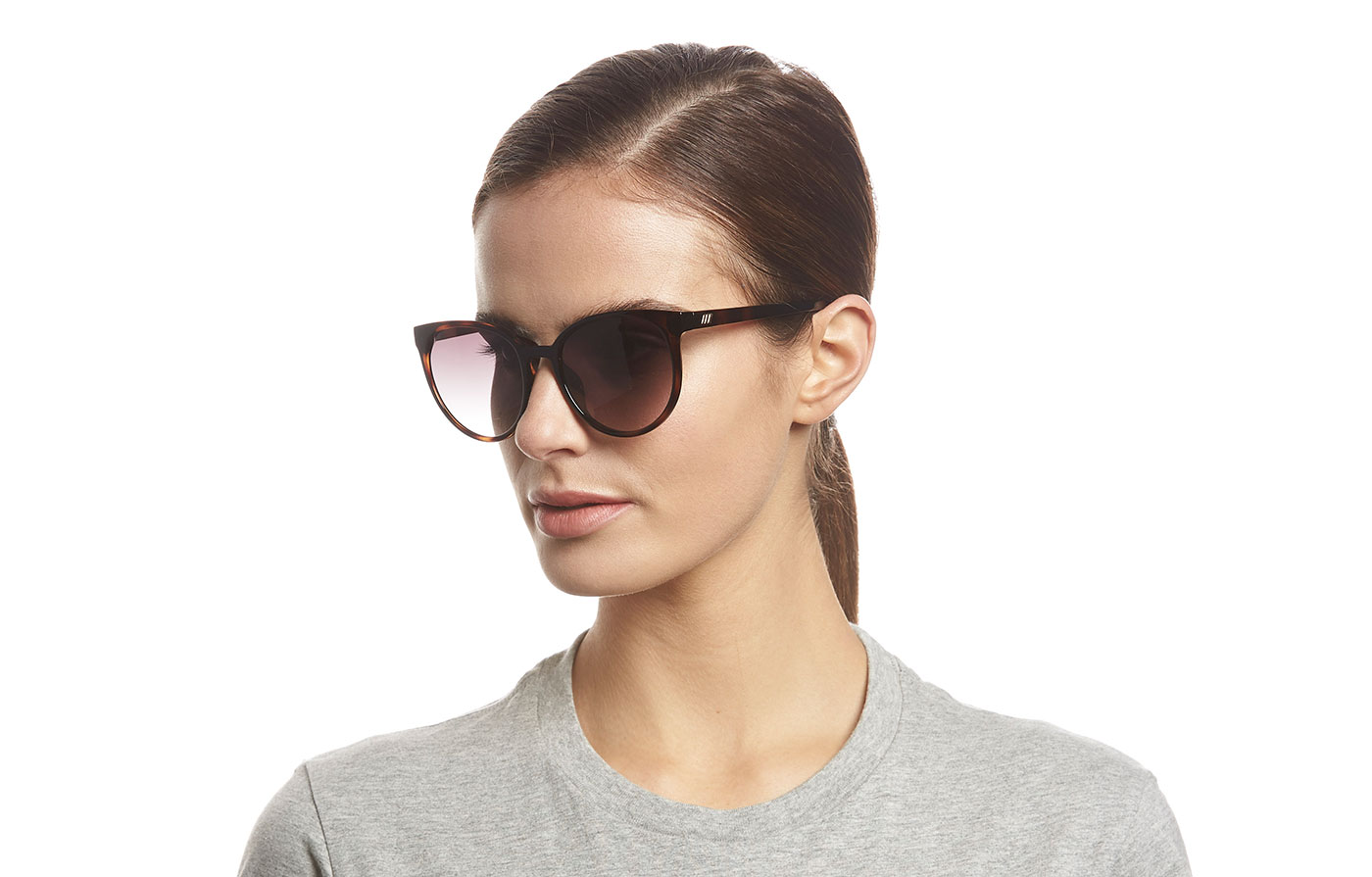 Le Specs Armada Sunglasses Tort Khaki Gradient Tortoise Black