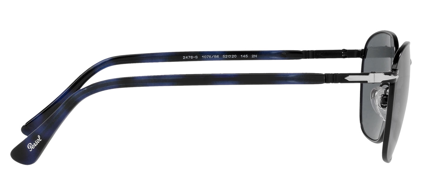 Persol PO2476S Prescription Sunglasses – Black / Light Blue 4