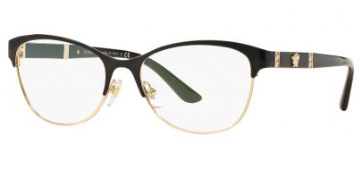 Versace VE1233Q Glasses - Black & Pale Gold