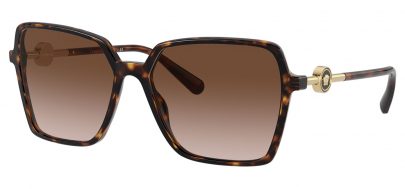 Versace VE4396 Prescription Sunglasses - Havana / Brown Gradient
