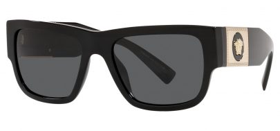 Versace VE4406 Prescription Sunglasses - Black & Gold / Grey