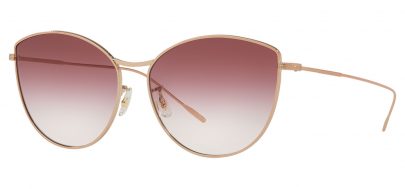 Oliver Peoples OV1232S Rayette Prescription Sunglasses - Soft Rose Gold / Magenta Clear Gradient