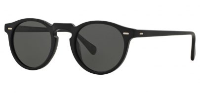 Oliver Peoples OV5217S Gregory Peck Prescription Sunglasses - Semi Matte Black / Midnight Express Polarised