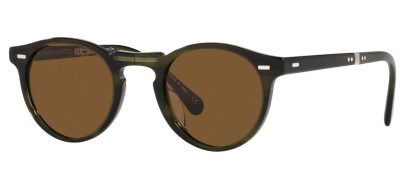 Oliver Peoples OV5456SU Gregory Peck 1962 Prescription Sunglasses - Emerald Bark / True Brown