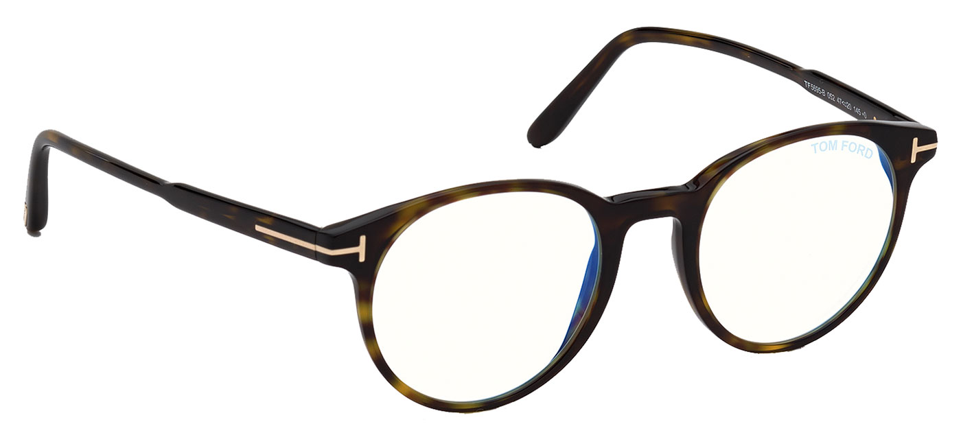 Tom Ford FT5695-B Glasses - Dark Havana - Tortoise+Black