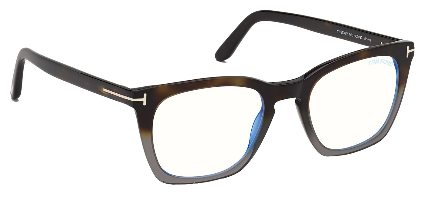 Tom Ford FT5736-B Glasses - Coloured Havana - Tortoise+Black