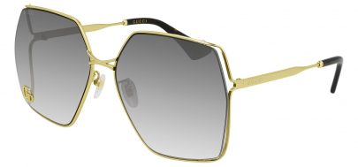 Gucci GG0817S Prescription Sunglasses - Gold / Grey Gradient