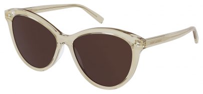 Saint Laurent SL 456 Sunglasses - Transparent Beige / Brown