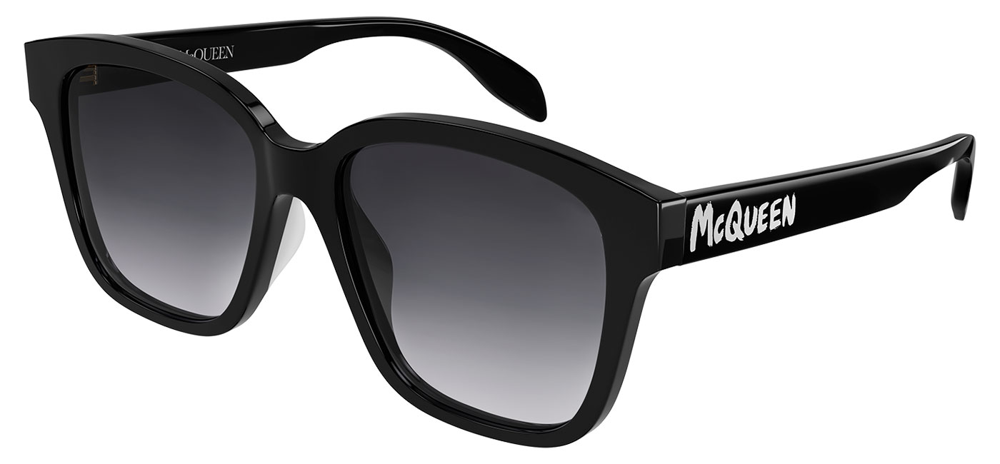 Alexander McQueen AM0331SK Prescription Sunglasses – Black / Grey Gradient 1