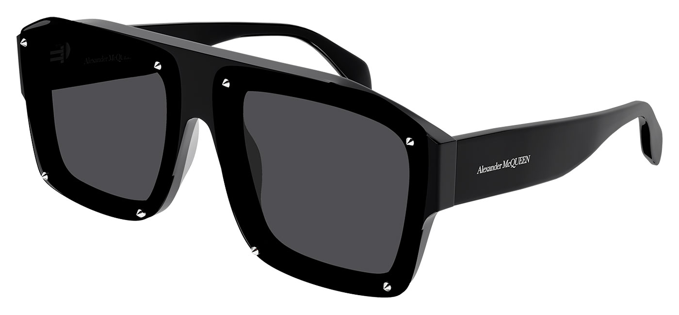 Alexander McQueen AM0335S Prescription Sunglasses – Black / Grey 1