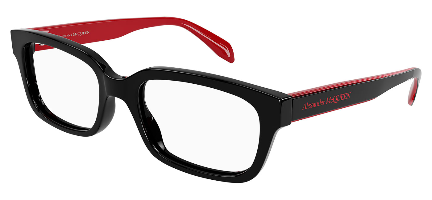 Alexander McQueen AM0345O Glasses – Black & Red 1