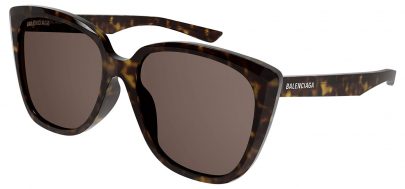 Balenciaga BB0175SA Sunglasses - Havana / Brown