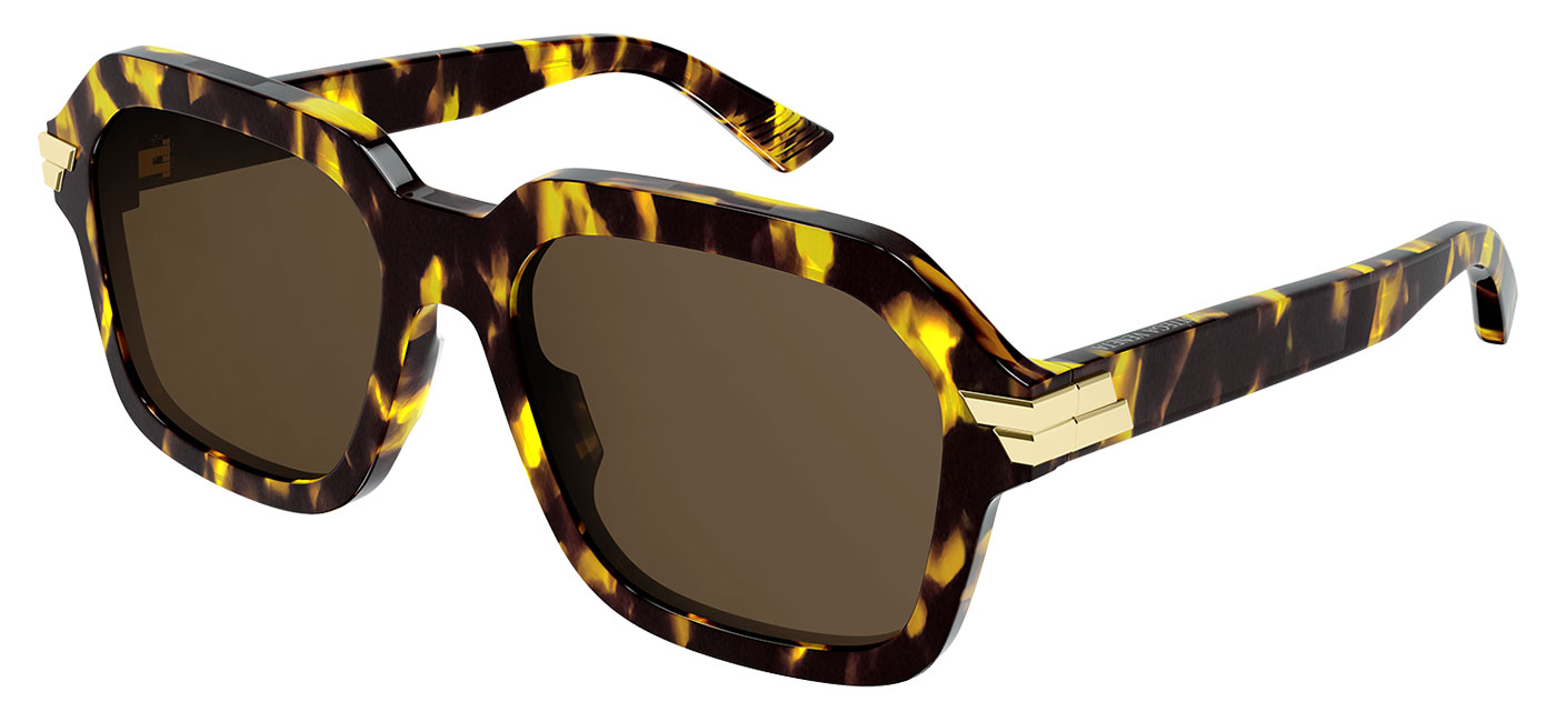 Bottega Veneta BV1123S Sunglasses - Havana / Brown - Tortoise+Black