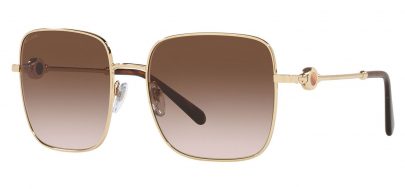 Bvlgari BV6165 Sunglasses - Pale Gold / Brown Gradient