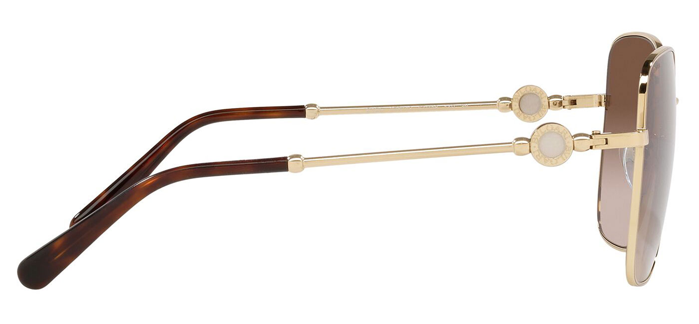 Bvlgari BV6165 Sunglasses – Pale Gold / Brown Gradient 4