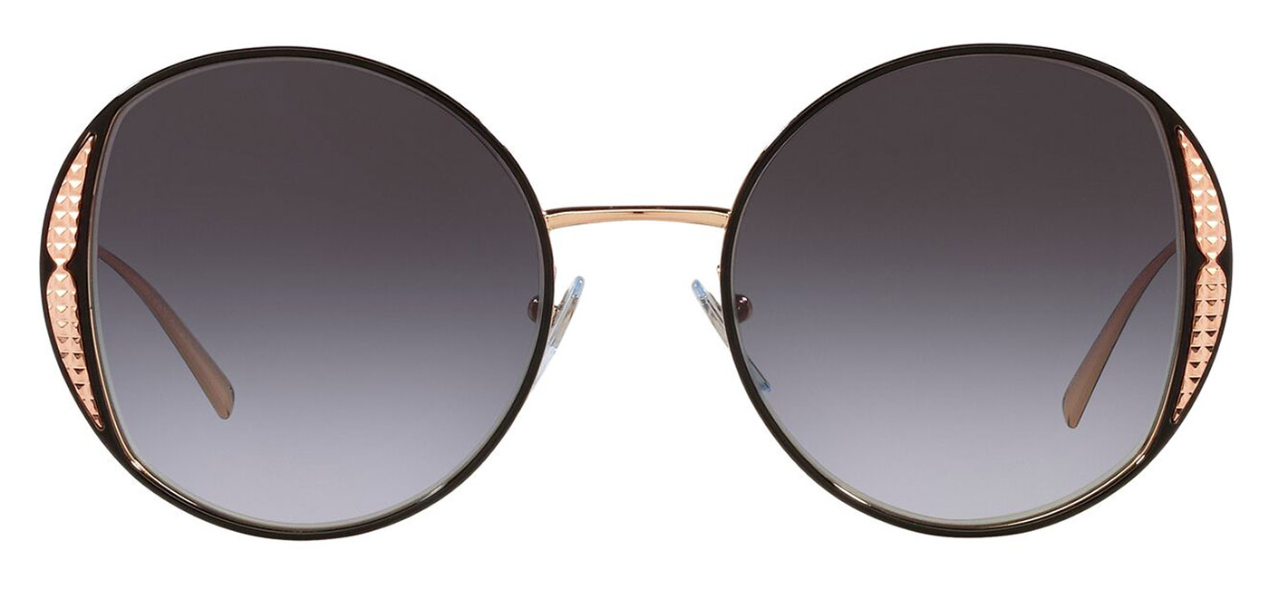 Bvlgari BV6169 Prescription Sunglasses – Pink Gold & Black / Grey Gradient 2
