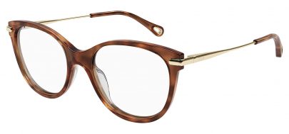 Chloe CH0058O Glasses - Havana & Gold