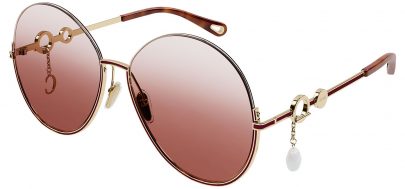 Chloe CH0067S Prescription Sunglasses - Gold / Orange Gradient