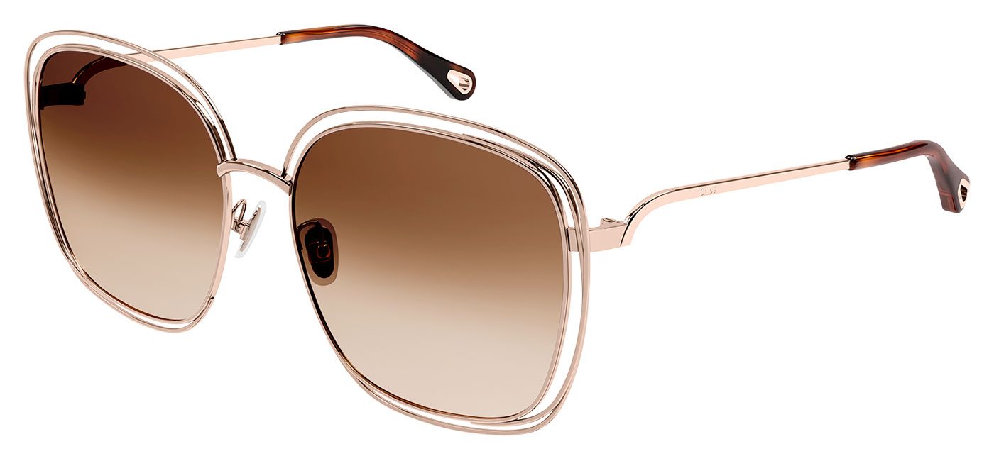 Chloe CH0077SK Sunglasses Gold Brown Gradient Tortoise Black