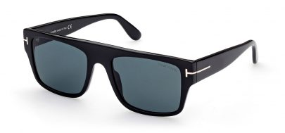 Tom Ford FT0907 Dunning-02 Prescription Sunglasses - Shiny Black / Blue