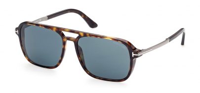 Tom Ford FT0910 Crosby Sunglasses - Dark Havana / Blue