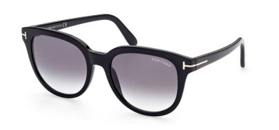 Tom Ford FT0914 Olivia-02 Sunglasses - Shiny Black / Smoke Gradient