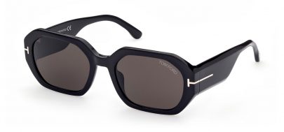 Tom Ford FT0917 Veronique-02 Sunglasses - Shiny Black / Smoke