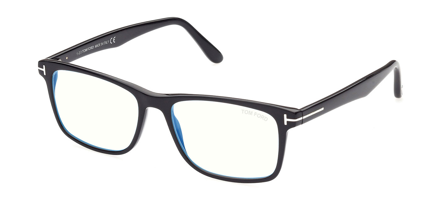 Tom Ford FT5752-B Glasses - Shiny Black - Tortoise+Black