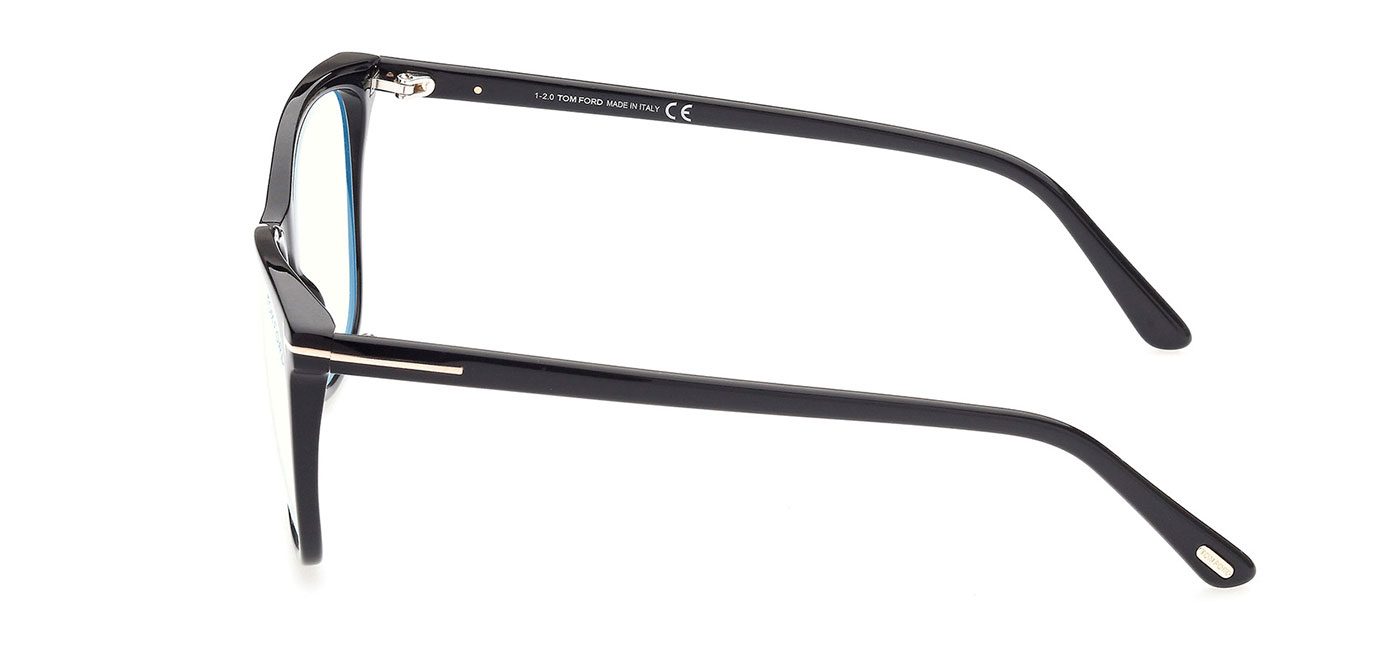 Tom Ford FT5762-B Glasses - Shiny Black - Tortoise+Black