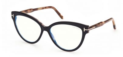 Tom Ford FT5763-B Glasses - Black & Havana