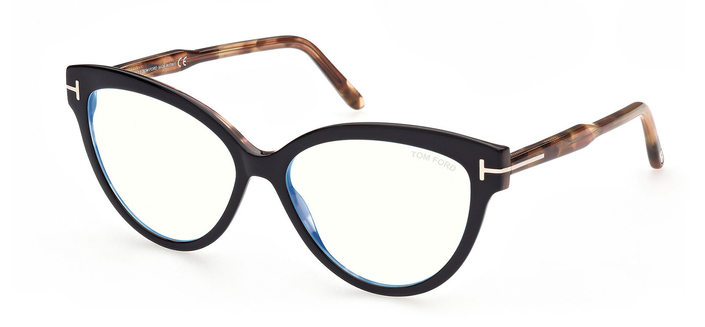 Tom Ford FT5763-B Glasses – Black & Havana 1