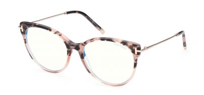 Tom Ford FT5770-B Glasses - Coloured Havana & Gold