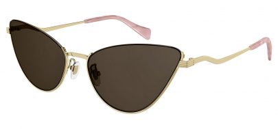 Gucci GG1006S Prescription Sunglasses - Gold / Brown