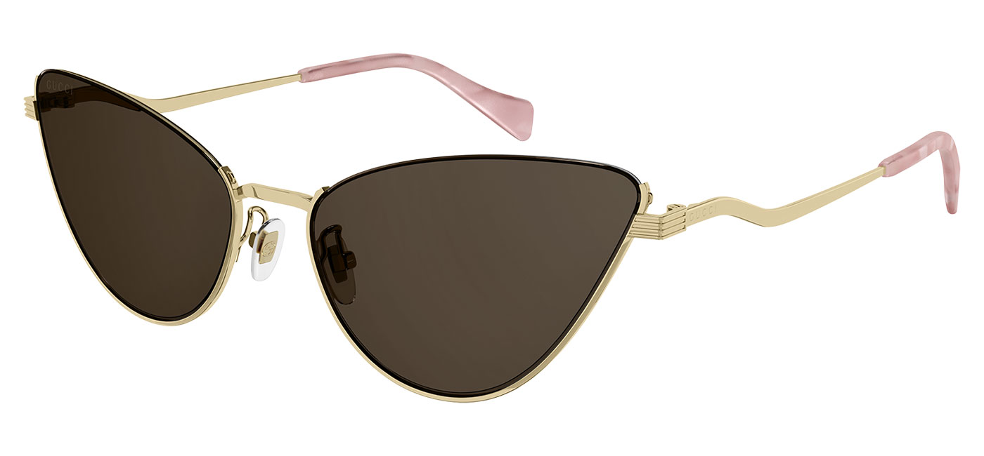 Gucci GG1006S Prescription Sunglasses – Gold / Brown 1