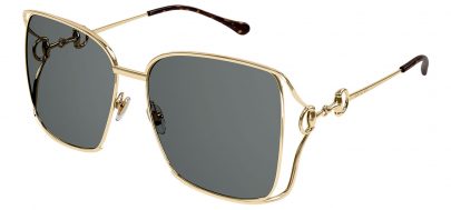 Gucci GG1020S Sunglasses - Gold / Grey