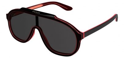 Gucci GG1038S Sunglasses - Black & Red / Grey